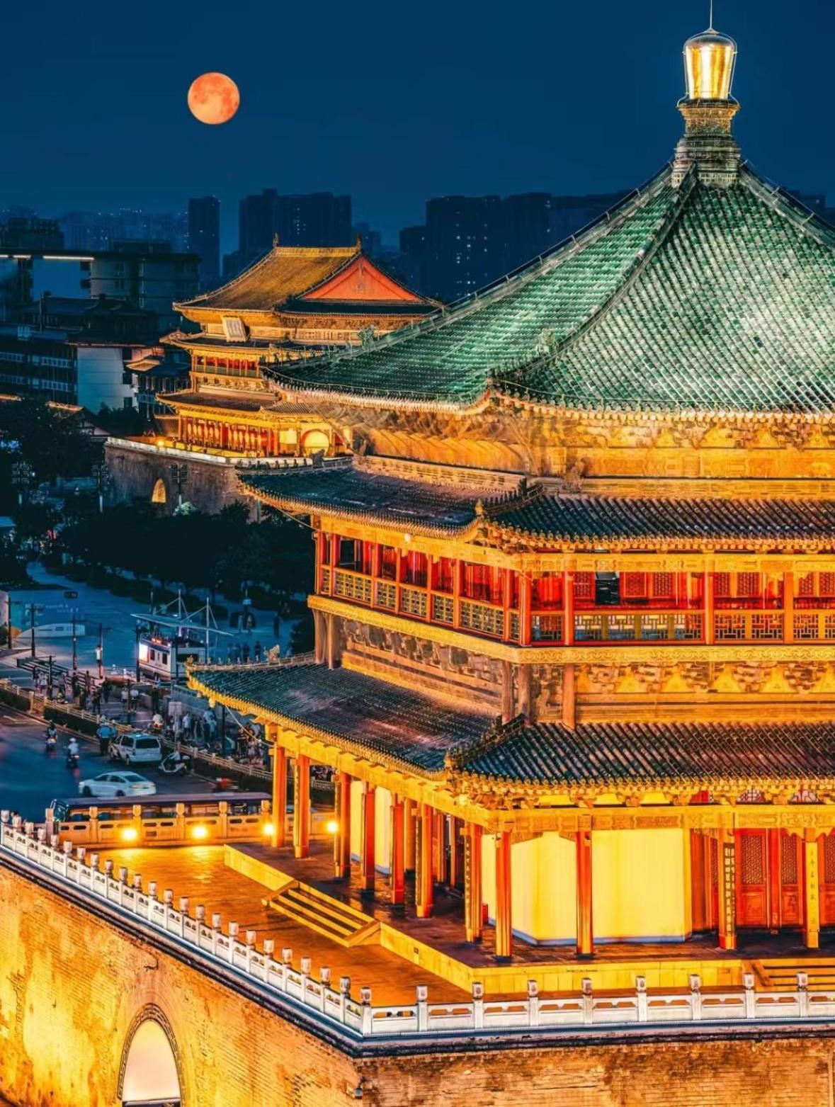 Honglu Garden Hotel Xi'An Bell And Drum Tower Huimin Street Store Eksteriør bilde